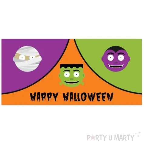 plakat potworki happy halloween congee 70x30 cm
