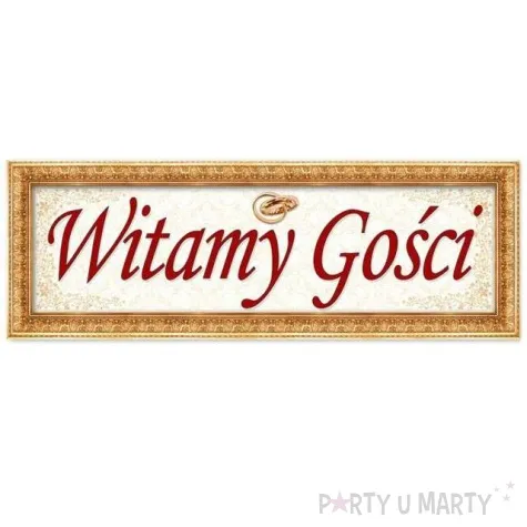plakat witamy gosci 24 x 68 cm dekoracjepolska