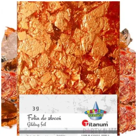 platki metaliczne classic miedziana titanum 3 g