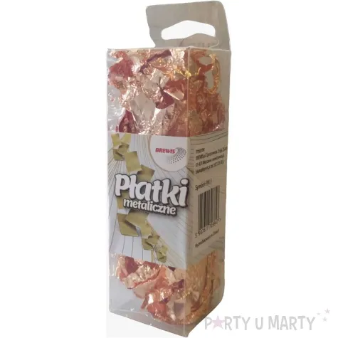 platki metaliczne classic rozowe zloto brewis
