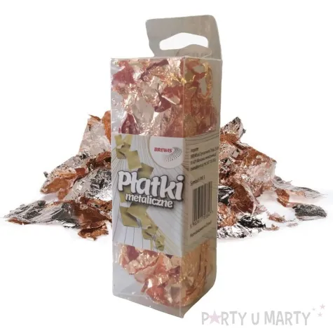 platki metaliczne classic rozowe zloto brewis
