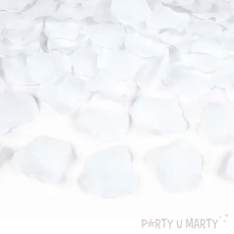 platki roz classic biale partydeco 500 szt