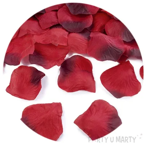 platki roz classic czerwone cieniowane partydeco 100 szt