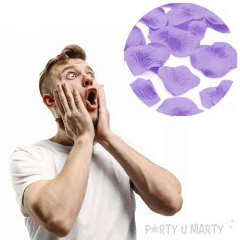 platki roz classic fioletowe partypal 100 szt