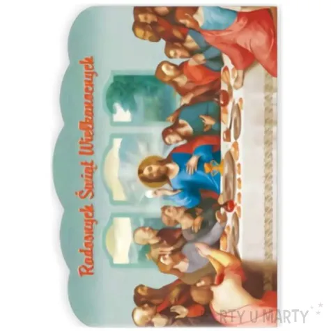 pocztowka radosnych swiat wielkanocnych wieczerza maki 104 x 147 mm