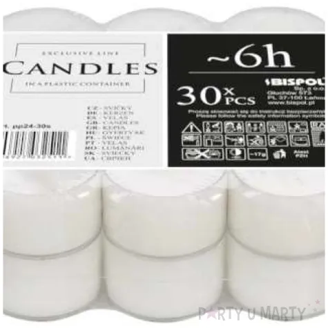 podgrzewacz transparent 6h bispol 30 szt