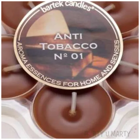 podgrzewacz zapachowy anti tobacco brazowy bartek candles 5 szt