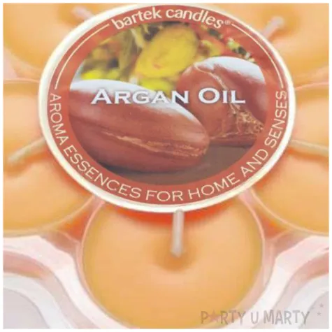 podgrzewacz zapachowy argan oil pomaranczowy bartek candles 5 szt