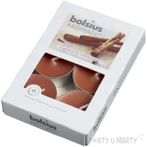 podgrzewacz zapachowy aromatic cynamon brazowe bolsius 4h 6 szt