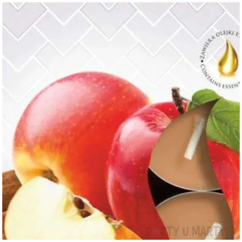 podgrzewacz zapachowy jablko cynamon bispol 4h 6 szt