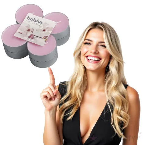 podgrzewacz zapachowy magnolia xl rozowy bolsius 8 szt