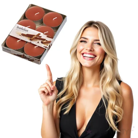 podgrzewacz zapachowy maxi cynamon brazowy bolsius 8h 6 szt