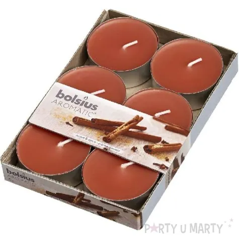 podgrzewacz zapachowy maxi cynamon brazowy bolsius 8h 6 szt