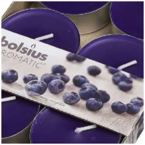 podgrzewacz zapachowy maxi jagoda fioletowy ciemny bolsius 8h 6 szt