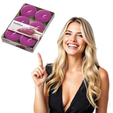 podgrzewacz zapachowy maxi lilia rozowy bolsius 8h 6 szt