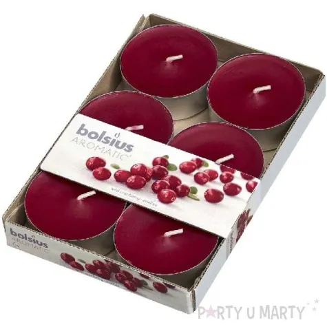 podgrzewacz zapachowy maxi zurawina bordowy bolsius 8h 6 szt