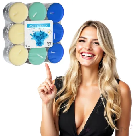 podgrzewacz zapachowy miks kolorow anty tabak bispol 4h 18 szt