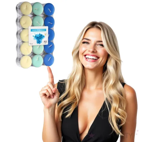 podgrzewacz zapachowy miks kolorow anty tabak bispol 4h 30 szt