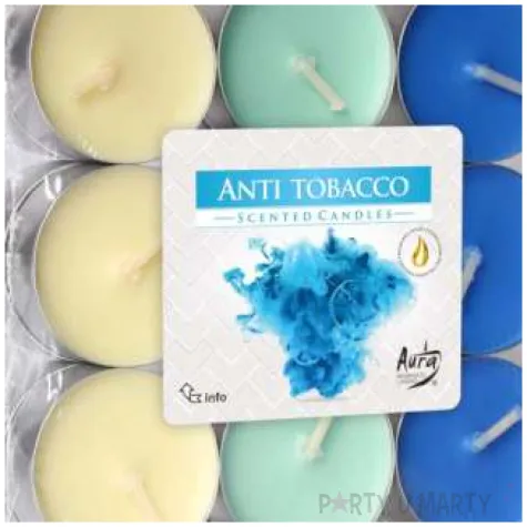 podgrzewacz zapachowy miks kolorow anty tabak bispol 4h 30 szt