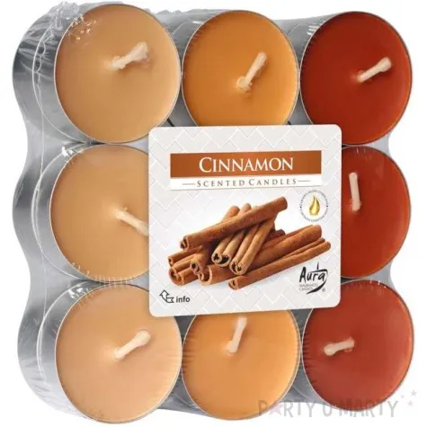 podgrzewacz zapachowy miks kolorow cynamon bispol 4h 18 szt