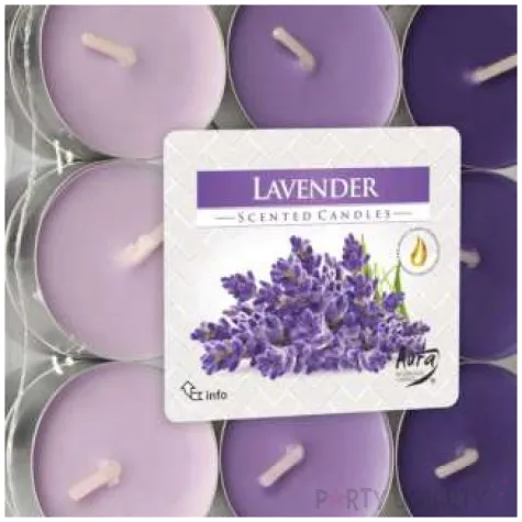 podgrzewacz zapachowy miks kolorow lawenda bispol 4h 30 szt