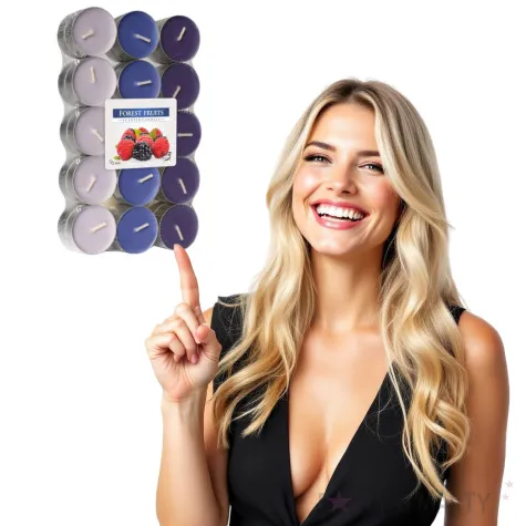 podgrzewacz zapachowy miks kolorow lesne owoce bispol 4h 30 szt