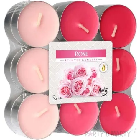 podgrzewacz zapachowy miks kolorow roza bispol 4h 18 szt