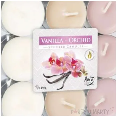 podgrzewacz zapachowy miks kolorow wanilia orchidea bispol 4h 30 szt