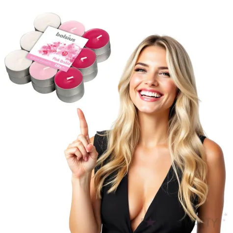 podgrzewacz zapachowy rozowa orchidea kwiatowy bolsius 18 szt