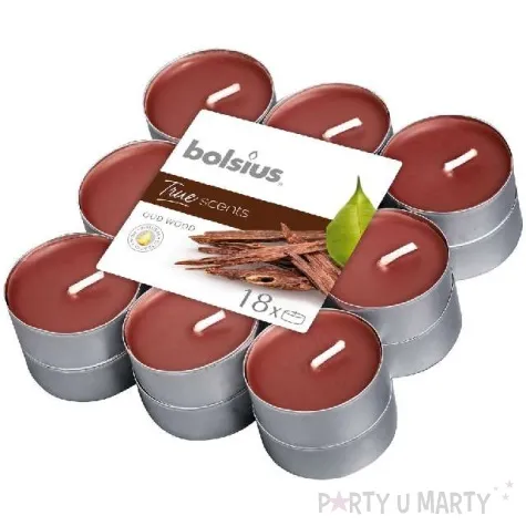 podgrzewacz zapachowy true scents drzewo agarowe bolsius 4h 18 szt