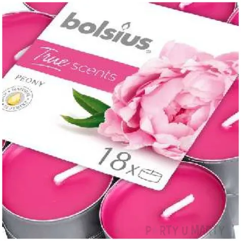 podgrzewacz zapachowy true scents piwonia bolsius 4h 18 szt