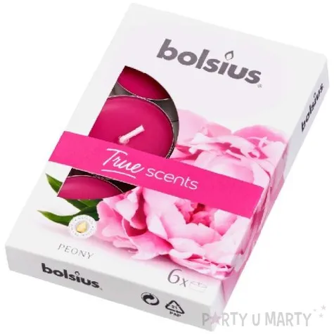 podgrzewacz zapachowy true scents piwonia rozowy bolsius 4h 6 szt