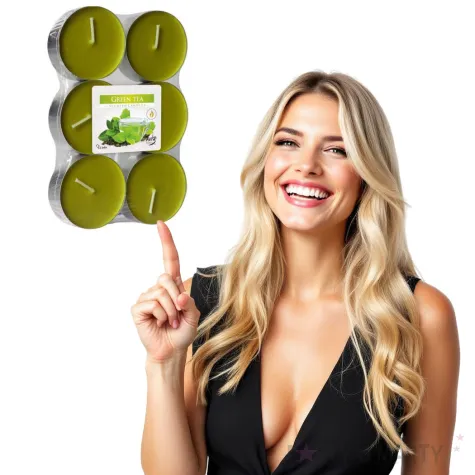 podgrzewacz zapachowy zielona herbata bispol 8h 6 szt