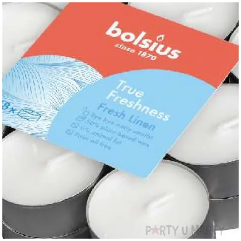 podgrzewacze zapachowe niwelujace dym papierosowy swieze pranie bolsius 4h 18 szt