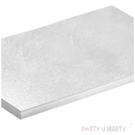 podklad pod tort tablica tortowa srebrny dekora 35x30 cm