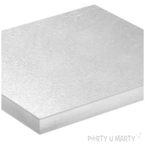 podklad pod tort tablica tortowa srebrny dekora 40x40 cm