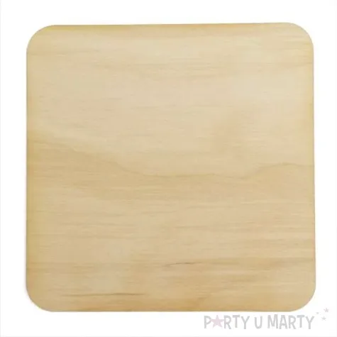 podkladka drewniana classic kwadratowa 10 cm