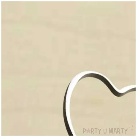 podkladka drewniana serce kontur okragla 10 cm