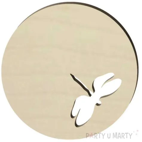 podkladka drewniana wazka okragla 10 cm