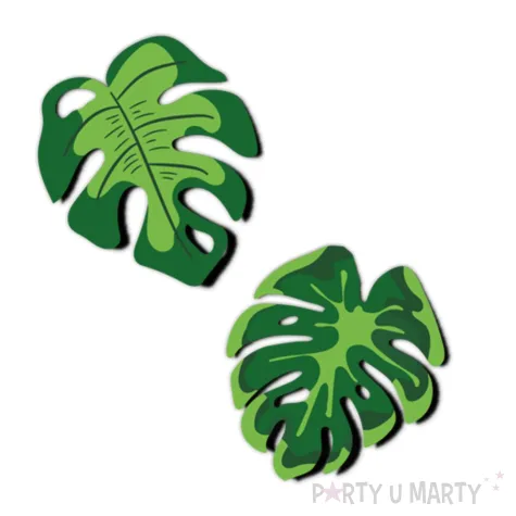 podkladka papierowa hello aloha monstera zielona 20 cm 6 szt