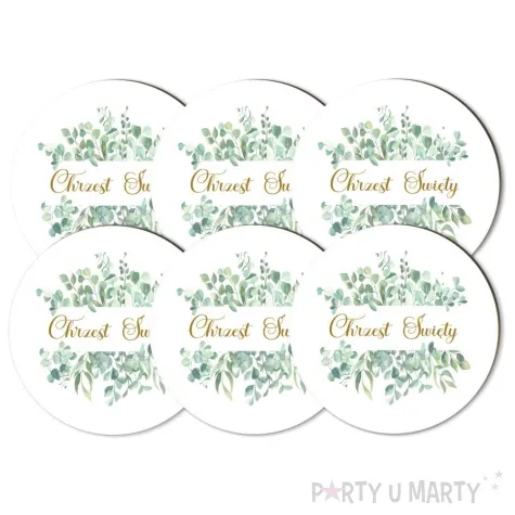 podkladki drewniane chrzest swiety eukaliptus beauty 6 szt