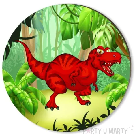 podkladki drewniane dinozaury mix 6 szt