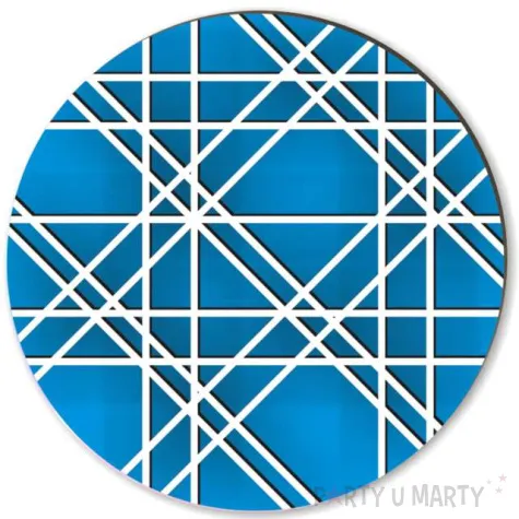 podkladki drewniane kolorowa geometria mix 6 szt