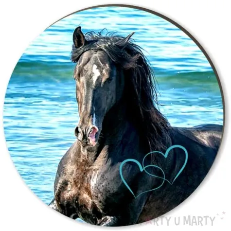 podkladki drewniane konie mix 6 szt