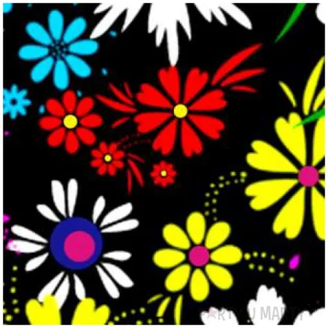 podkladki drewniane kwiaty polne mix 6 szt