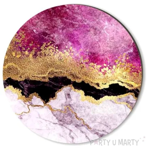 podkladki drewniane marmur zloto rozowy 6 szt