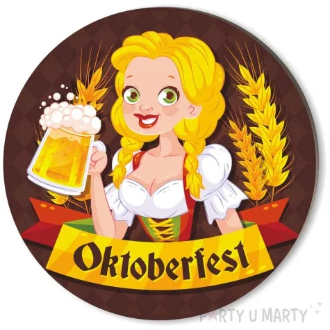 podkladki drewniane oktoberfest blond bawarka 6 szt