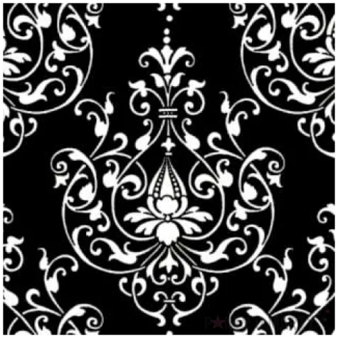 podkladki drewniane ornamet bialy czarne 6 szt