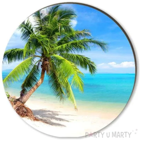 podkladki drewniane palmy 6 szt