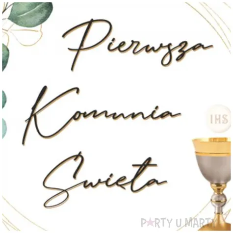 podkladki drewniane pierwsza komunia swieta eukaliptus z hostia 6 szt